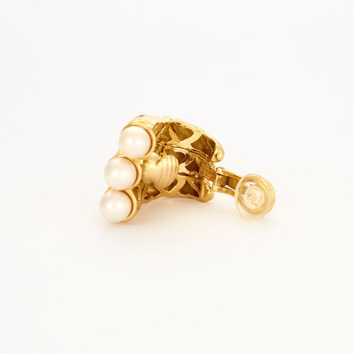 Boucles d'oreilles Boucles d'oreilles or jaune, rubis, émeraudes, saphirs et perles 58 Facettes AB32