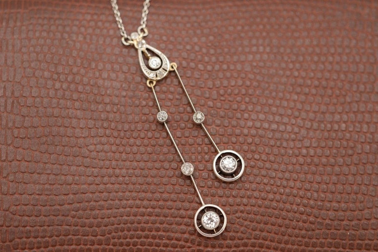 Collier Collier de diamants type Négligé, milieu du XXe siècle 58 Facettes 10276