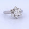 Bague 54 Bague ancienne en or blanc avec diamants 58 Facettes