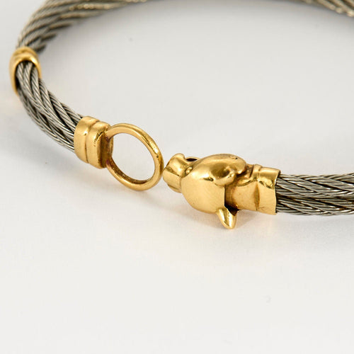 Bracelet Bracelet Félin en or jaune 58 Facettes LP1154