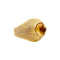 Bague 51 Bague vintage, or jaune, cabochon de citrine. 58 Facettes 34799