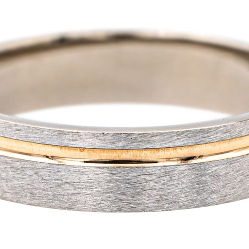 Bague 55 Bague Alliance Or blanc, Or rose 58 Facettes 4098638RV