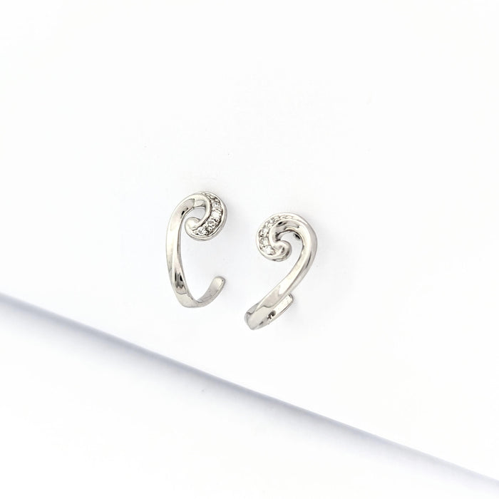 Boucles d'oreilles Boucles d'oreilles en or blanc et diamants 58 Facettes 30466