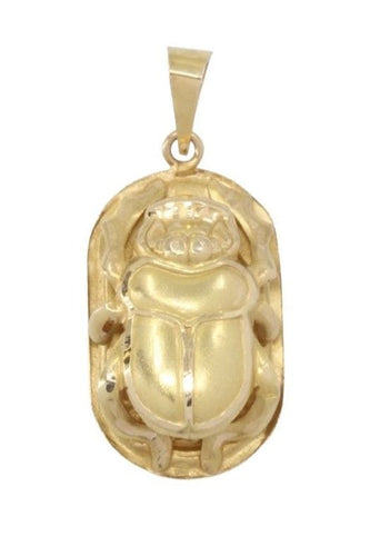 Pendentif Pendentif scarabée égyptien en or jaune 58 Facettes 089451