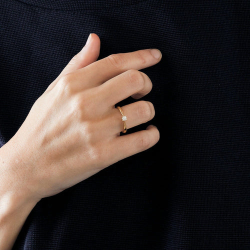 Bague 54 Solitaire or jaune diamant 58 Facettes 3121266