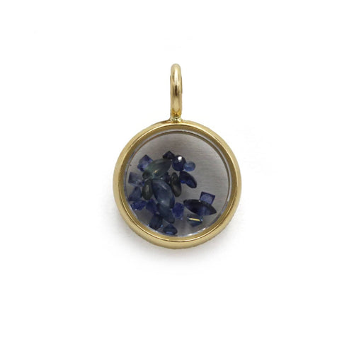 Pendentif Pendentif Or Saphirs Mini Chivor - Aurélie Bidermann 58 Facettes 250468R