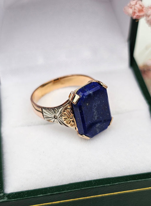 Bague 54 Bague trois ors lapis-lazuli 58 Facettes 591