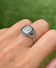 Bague 55 bague en platine avec diamants et saphirs 58 Facettes