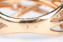 Bague 53 Bague en or jaune sertie de diamants 1.08 ct – design flèche croisée moderne 58 Facettes 31300300