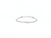 Bracelet bracelet DINH VAN maillon slim 14 or blanc 18k diamants 0.48 ct 58 Facettes 265172