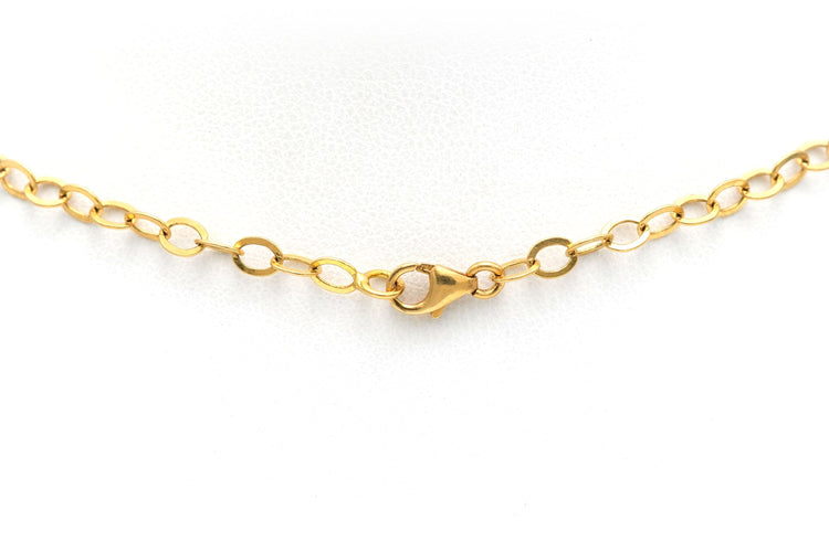 Collier Collier contemporain en or jaune et blanc 18 carats et perles 58 Facettes B676