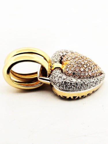 Pendentif Pendentif en forme de cœur en or jaune CHIMENTO 58 Facettes