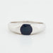 Ring 55 White Gold Sapphire Ring 58 Facettes REF 3204/12
