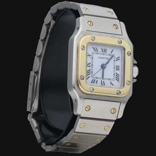 Montre Cartier Montre Santos Dame Or Jaune 18K Et Acier 58 Facettes MT42450