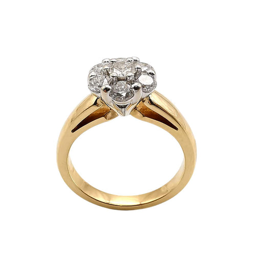 Bague 54 Bague en or jaune & diamants 58 Facettes