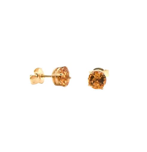 Boucles d'oreilles Boucles D'oreilles Citrine Or Jaune 18 Carats 58 Facettes