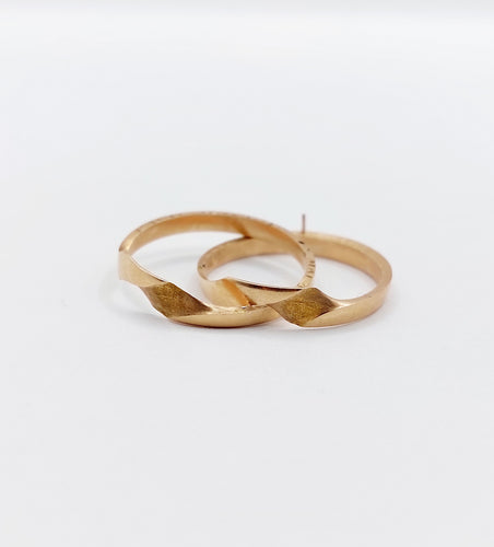 Bague 53 Alliance victorienne jumelée en or rose 18k (circa 1880) 58 Facettes A06538