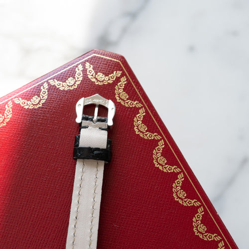 Montre CARTIER - Baignoire Mini or blanc et diamants 58 Facettes