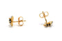 Boucles d'oreilles Boucles d'oreilles contemporaines en or jaune et blanc 18 carats serties de saphirs 58 Facettes 22580