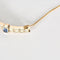 Bracelet Bracelet jonc ouvrant en or jaune et argent, diamants et saphirs 58 Facettes 230460