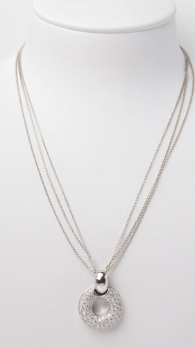 Collier Collier en or blanc et diamants 58 Facettes 31942