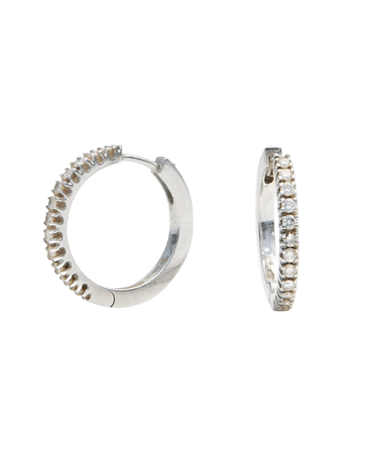 Boucles d'oreilles Boucles d'oreilles Créoles Or blanc 18K Diamants 58 Facettes BO220436/CREOLESDIAMANTS/PHOTO