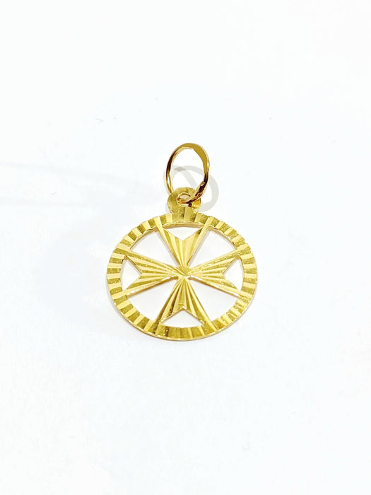 Pendentif Pendentif Croix de Malte or jaune 58 Facettes