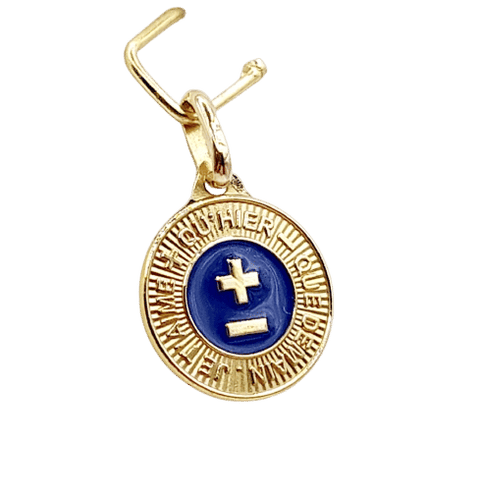 AUGIS - Pendentif médaille d'amour or jaune "+ qu'hier - que demain" - L'Élégante Bleue