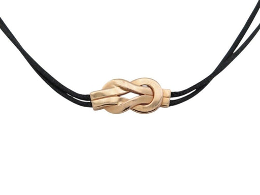 Collier collier FRED chance infinie or rose ras du cou cordon choker 58 Facettes 247059