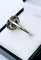 Bague ronde Art Déco en or gris et platine sertie de diamants et saphirs