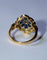 Bague Fleur or jaune, diamants, saphirs