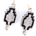 Boucles d'oreilles Boucles d'oreilles en or blanc et diamants '80 58 Facettes