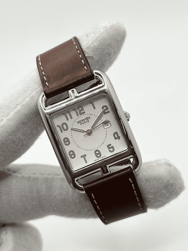 Montre Hermès - Montre Cape Cod Grand Modèle en acier 58 Facettes