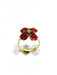 Bague 53 Bague en or, rubis et diamants 58 Facettes