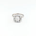 Bague 59 Bague Pompadour en or blanc Platine et diamants 58 Facettes 30884