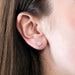 Puces d'oreilles or blanc et diamant 58 Facettes LF18