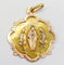 Pendentif Médaille religieuse victorienne or rose et jaune 58 Facettes A05599