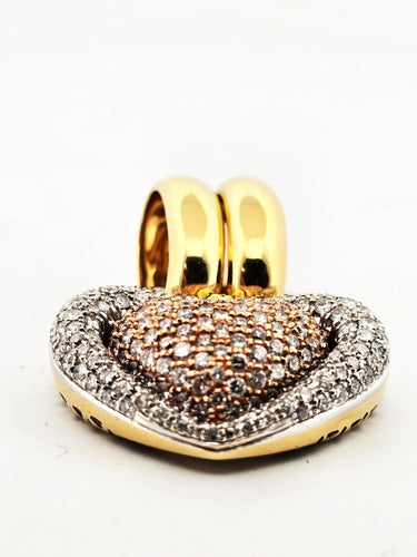 Pendentif Pendentif en forme de cœur en or jaune CHIMENTO 58 Facettes