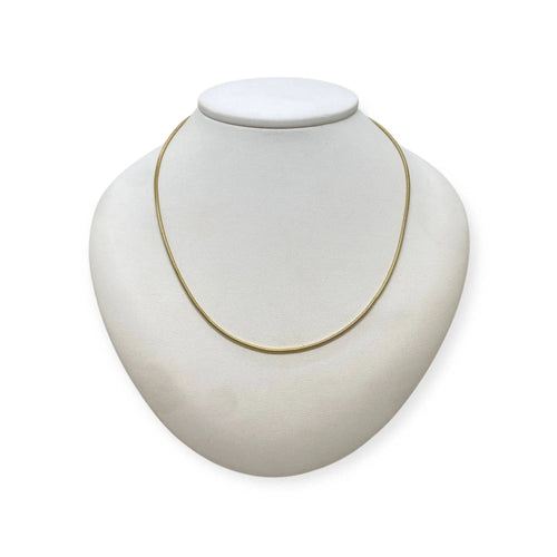 Collier Chaîne maille serpent 43cm or jaune 58 Facettes 330086130