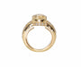 Bague 61 Bague or jaune, zircon, pavage diamant. 58 Facettes 227341