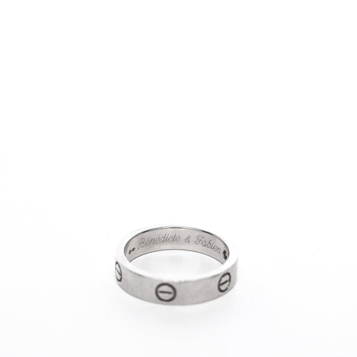 Bague 66 CARTIER - Alliance Love Platine 1 diamant 58 Facettes 93801