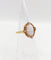 Bague 48 Bague antique or jaune 18k camée sur coquille et de petites perles 58 Facettes A03122
