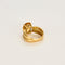 Bague en or jaune et citrine