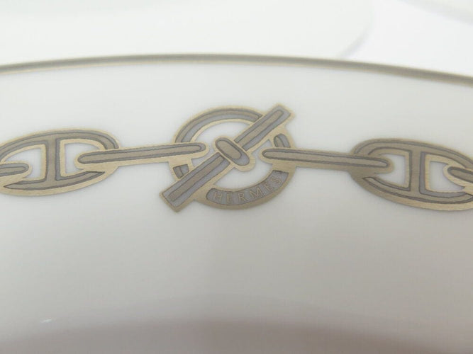 lot de 6 assiettes HERMES a diner chaine d'ancre 27cm porcelaine plate set 58 Facettes 266008