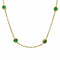 Collier Collier or jaune 18K et emeraude 2 ct 58 Facettes 00059301