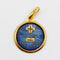 Pendentif Pendentif médaille d'amour or 18k  "+ qu'hier - que demain" maison AUGIS - L'Élégante Bleue Foncée 58 Facettes J10794X000