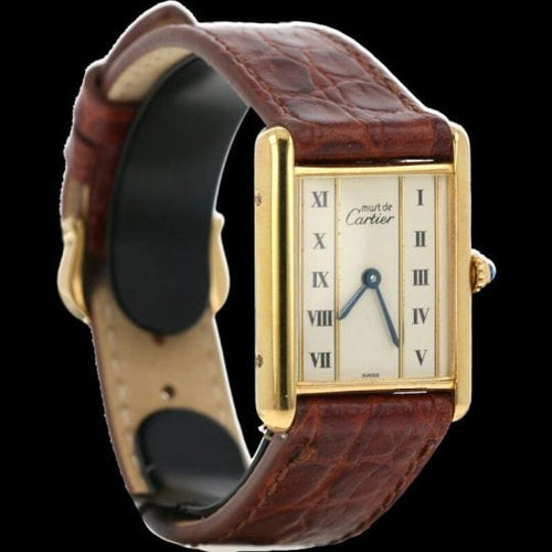 Montre Cartier Montre Must De Cartier Vermeil 58 Facettes MT43316
