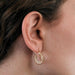 Boucles d'oreilles Boucles d'oreilles créoles anciennes or jaune 58 Facettes