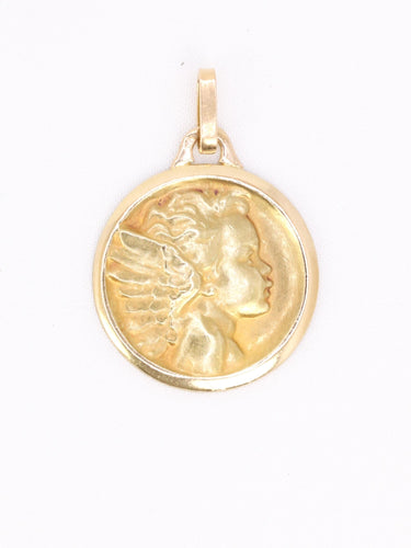 Pendentif Médaille religieuse Ange or jaune 58 Facettes 1179.3
