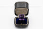 Bague 53 Bague avec améthyste 15,5 ct en or blanc 14k 58 Facettes 11488